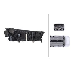 Headlight HELLA 1LX 014 952-531 OE Ref 63 12 9 851 803