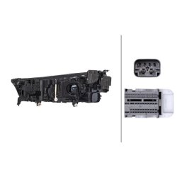 Headlight HELLA 1LX 014 952-541 OE Ref 63 12 9 851 804