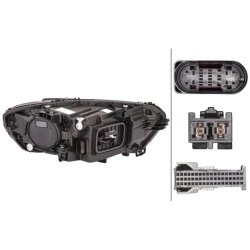 Headlight HELLA 1LX 015 086-331 OE Ref 118 906 41 00 HELLA