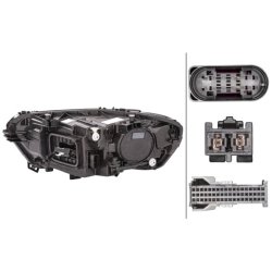 Headlight HELLA 1LX 015 086-341 OE Ref 118 906 42 00