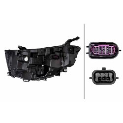 Headlight 1LX015150 641 HELLA 1LX 015 150-641 OE Ref 260104542R