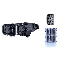 Headlight HELLA 1LX 015 449-341 OE Ref 63 11 9 479 260