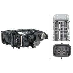 Headlight HELLA 1LX 015 449-541 OE Ref 63 11 9 850 590