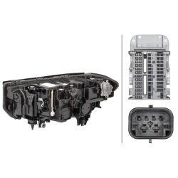 Headlight HELLA 1LX 015 450-441 OE Ref 63 11 9 850 538