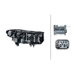 Headlight HELLA 1LX 015 450-531 OE Ref 63 11 9 850 543