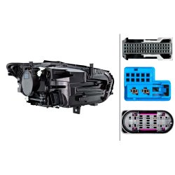 Headlight HELLA 1LX 015 558-531 OE Ref A 247 906 27 04