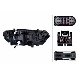 Headlight 1LX015569 631 HELLA 1LX 015 569-631 OE Ref A1189060901 HELLA