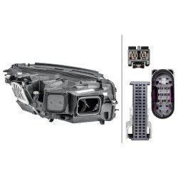 Headlight HELLA 1LX 354 877-191 OE Ref A 253 906 11 01