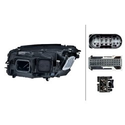 Headlight HELLA 1LX 354 877-201 OE Ref A 253 906 12 01 HELLA