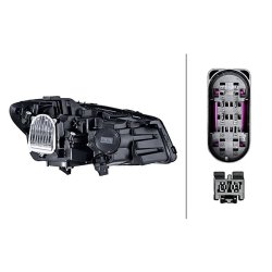 Headlight HELLA 1LX 354 880-031 OE Ref A 117 906 00 01