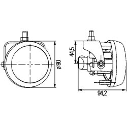 Front Fog Light Set HELLA 1N0 009 295-801 OE Ref 1603.15.177
