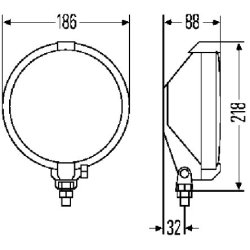 Front Fog Light HELLA 1N7 004 700-281 OE Ref 4381 75801