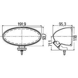 Front Fog Light HELLA 1NB 007 892-041 OE Ref 20267649 HELLA