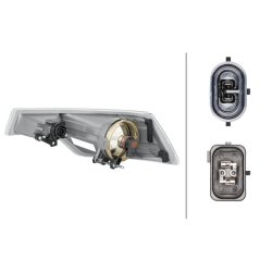 Front Fog Light HELLA 1NE 271 532-021 OE Ref 6206.J4