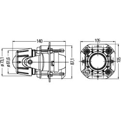 Front Fog Light HELLA 1NL 008 090-327 OE Ref 36.25102-6004