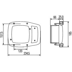 Headlight HELLA 1SA 996 120-327 HELLA