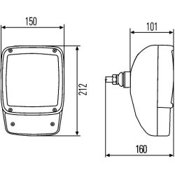 Headlight HELLA 1SA 996 120-471