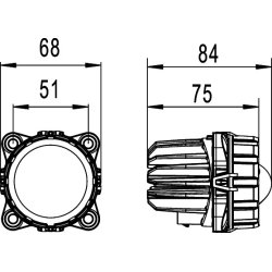 Headlight HELLA 1TL 998 670-021 OE Ref 46840001