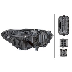 Headlight HELLA 1ZS 010 741-671 OE Ref 63 11 7 296 907 HELLA