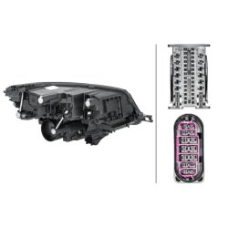 Headlight HELLA 1ZX 012 669-411 OE Ref 567 941 015 F