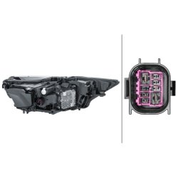 Headlight HELLA 1ZX 013 377-131 OE Ref 4K0 941 039 A HELLA