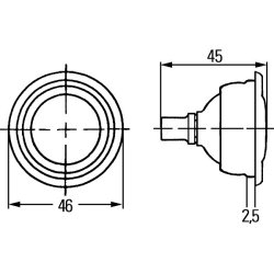 Interior Light HELLA 2AB 004 074-027 OE Ref 9028-01 HELLA