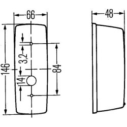 Direction Indicator HELLA 2BA 001 277-011 OE Ref 090 6104