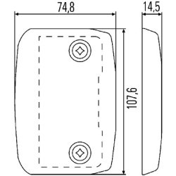 Side Indicator HELLA 2BA 008 260-017 OE Ref 1065355