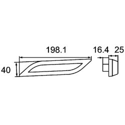 Side Indicator HELLA 2BA 013 332-057 OE Ref AXE70252