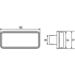 Side Indicator HELLA 2BA 996 027-001 OE Ref 1 004 321 0