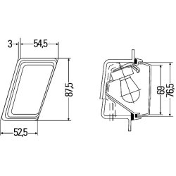 Auxiliary Direction Indicator HELLA 2BM 004 312-051 OE Ref A 000 820 52 21