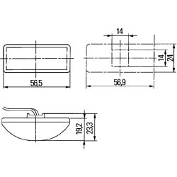 Auxiliary Side Indicator HELLA 2BM 008 771-001 OE Ref 900530224