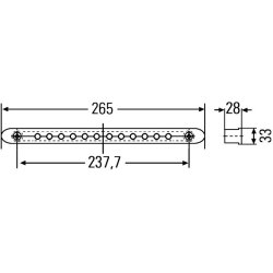 Auxiliary Stop Light HELLA 2DA 959 071-757 OE Ref 76122150