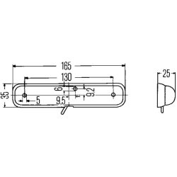 Interior Light HELLA 2JA 001 330-001 OE Ref 81.25201-6073 HELLA
