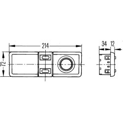 Interior Light HELLA 2JA 006 447-041 OE Ref AELB576 HELLA