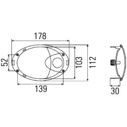 Interior Light HELLA 2JA 009 294-021 OE Ref E00000134095 HELLA