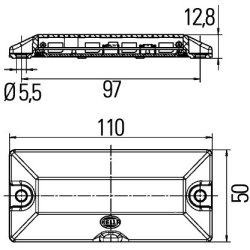 Interior Light HELLA 2JA 010 838-017 OE Ref 1 279 375 9