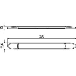 Interior Light HELLA 2JA 343 606-007 OE Ref 23121607