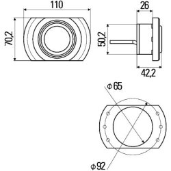 Interior Light HELLA 2JA 343 680-177 HELLA