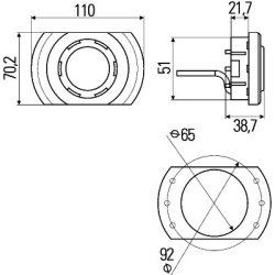 Interior Light HELLA 2JA 343 700-051