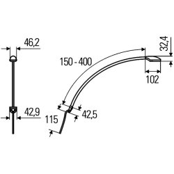 Reading Light HELLA 2JA 343 720-157 OE Ref 2824491