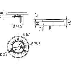 Interior Light HELLA 2JA 344 190-361 HELLA