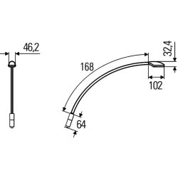 Reading Light HELLA 2JA 346 720-081 OE Ref 52566999