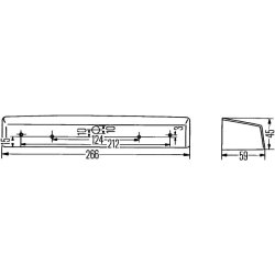 Number Plate Light HELLA 2KA 004 525-001 OE Ref 971012