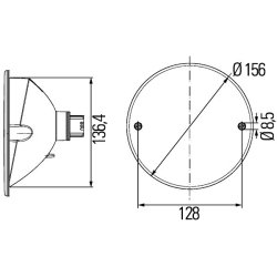 Rear Fog Light HELLA 2NE 344 610-107 OE Ref X830180314 HELLA