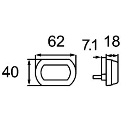 Position Light HELLA 2PF 013 323-221 OE Ref ETZXXX911583