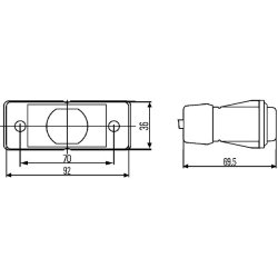 Side Marker Light HELLA 2PS 008 382-007 OE Ref 505814248