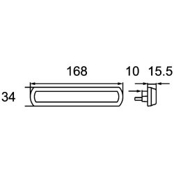Side Marker Light HELLA 2PS 013 301-057 HELLA