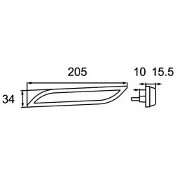 Side Marker Light HELLA 2PS 013 305-017 HELLA
