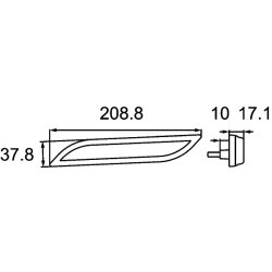 Side Marker Light HELLA 2PS 013 305-261 HELLA